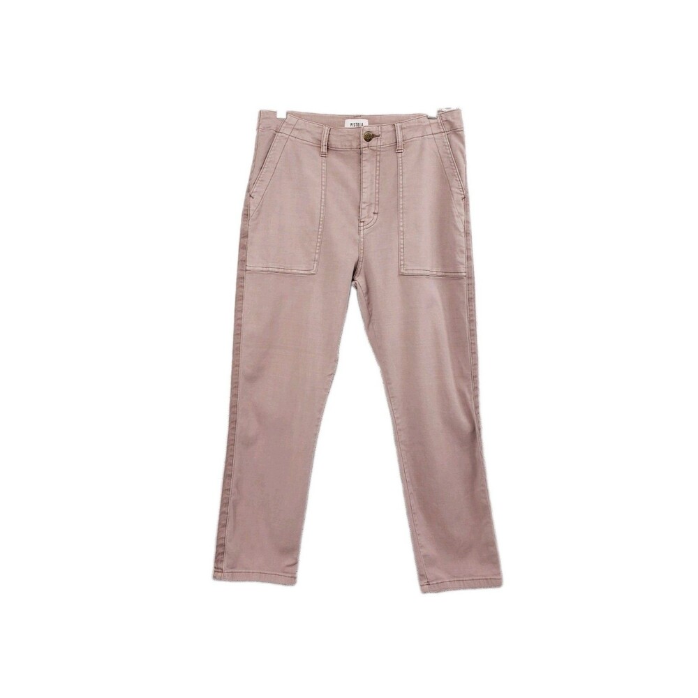 Pistola Mara Utility Cropped Pants Size 30 Woodrose Pink Stretch High Rise